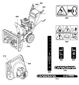 Part Location Diagram of 1751576YP Murray DECAL, Panel, Canadiana
